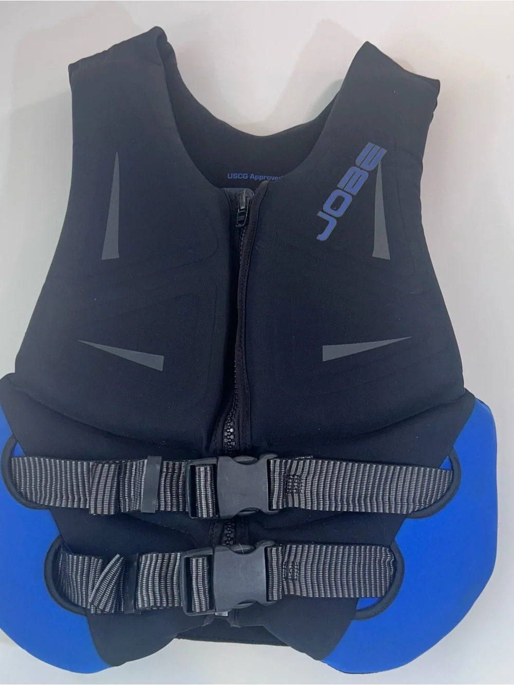 Men’s Black and Blue Neoprene Swim Hybrid Vest